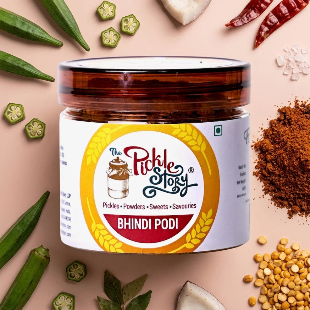 Bhindi masala podi in a 100 g pack