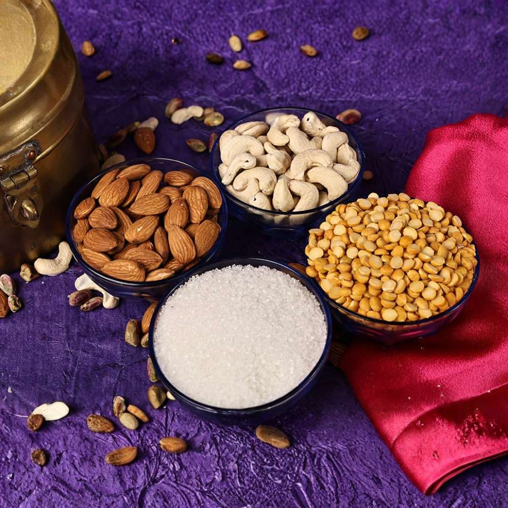 Sweet boondi, close-up