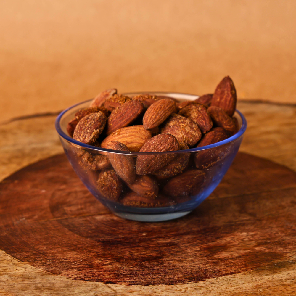 Masala almonds served the traditional way