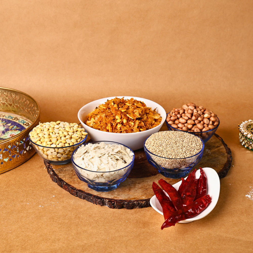 Garlic spicy mixture served the traditional way