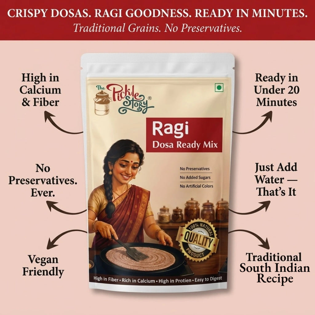 Ragi dosa ready mix ingredients and details