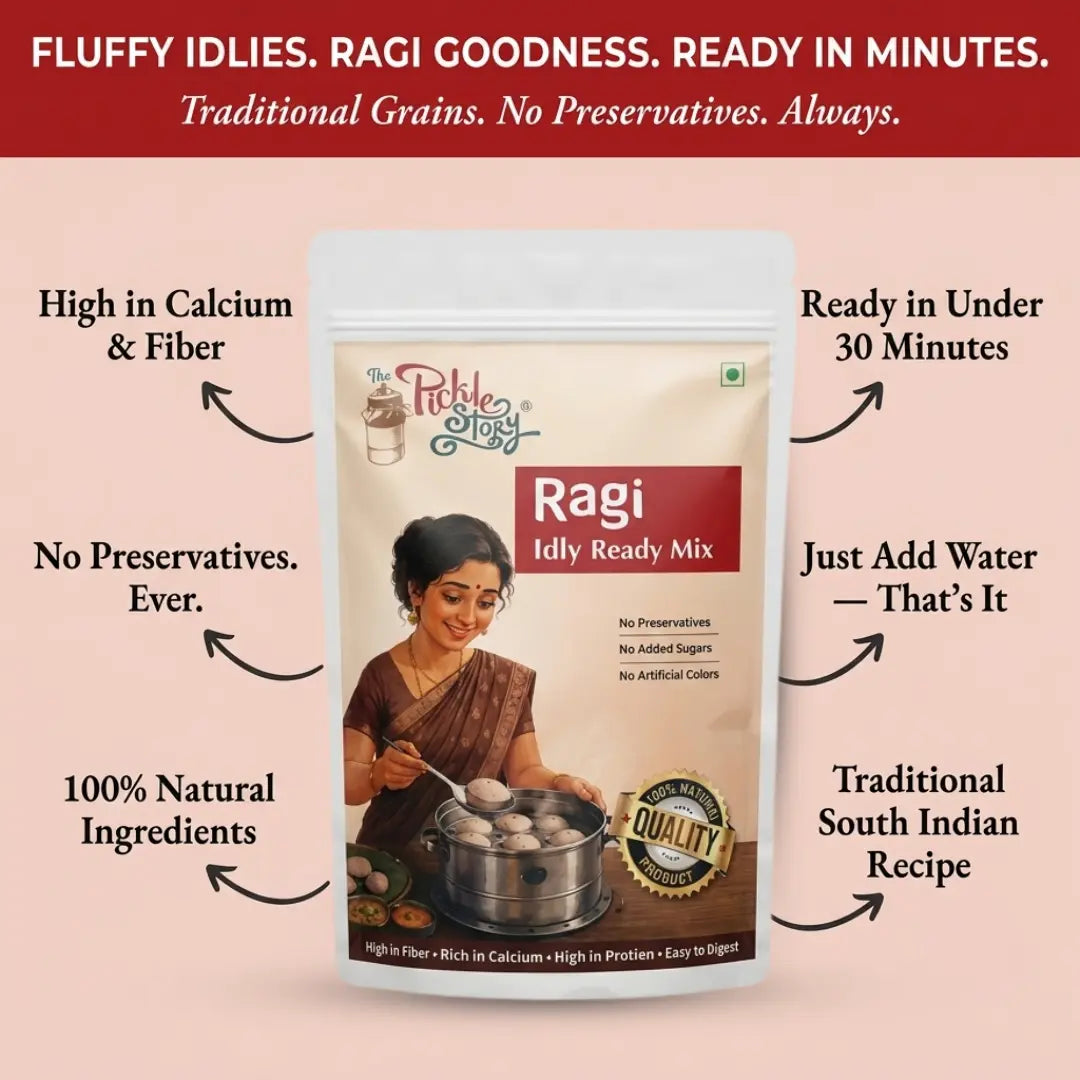 Ragi idly ready mix ingredients and details