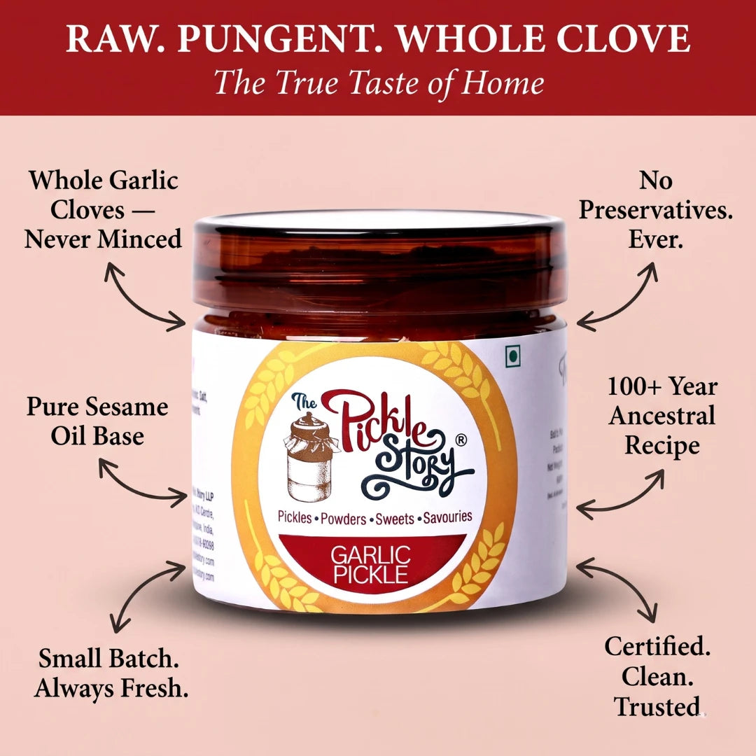 Garlic pickle ingredients and details