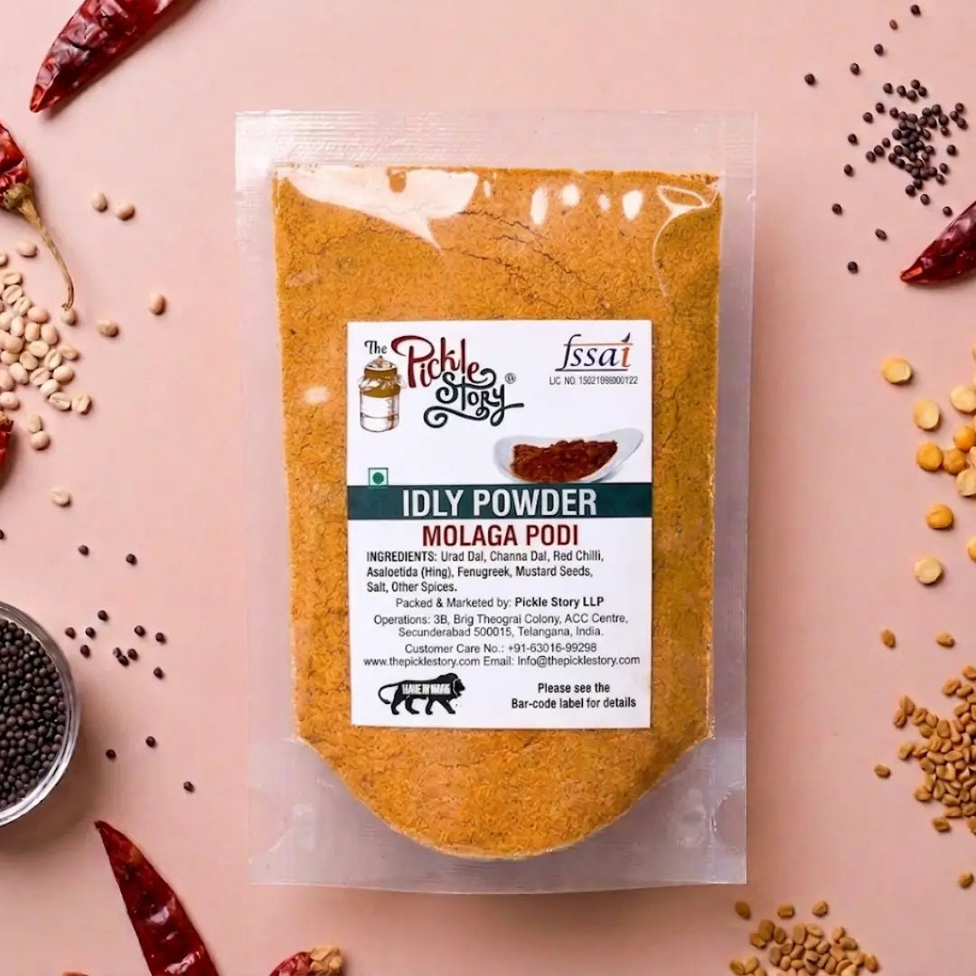 Idli podi in an 80 g pack