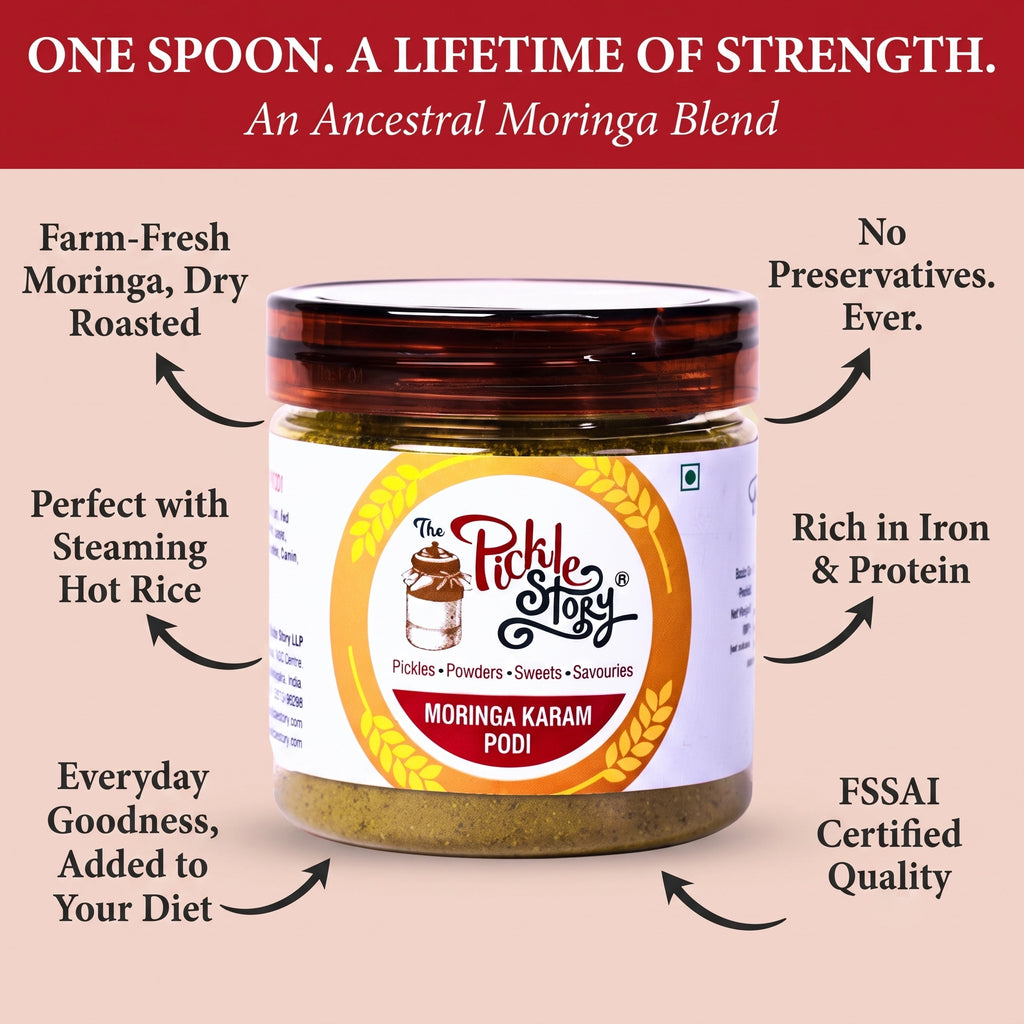 Moringa karam podi ingredients and details