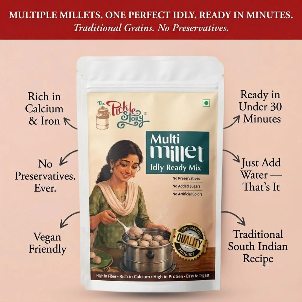 Multi millet idly ready mix ingredients and details