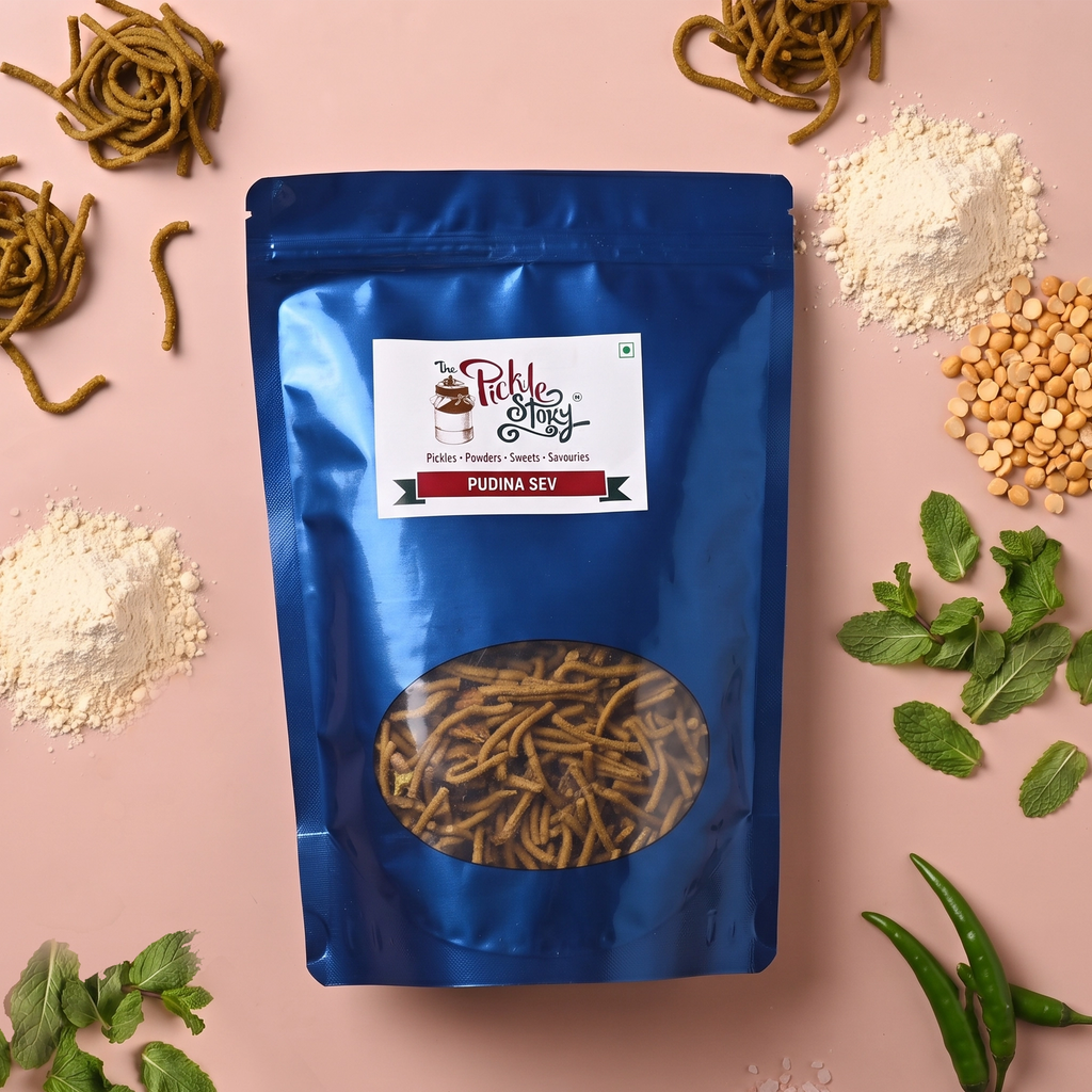 Pudina sev in a 350 g pack