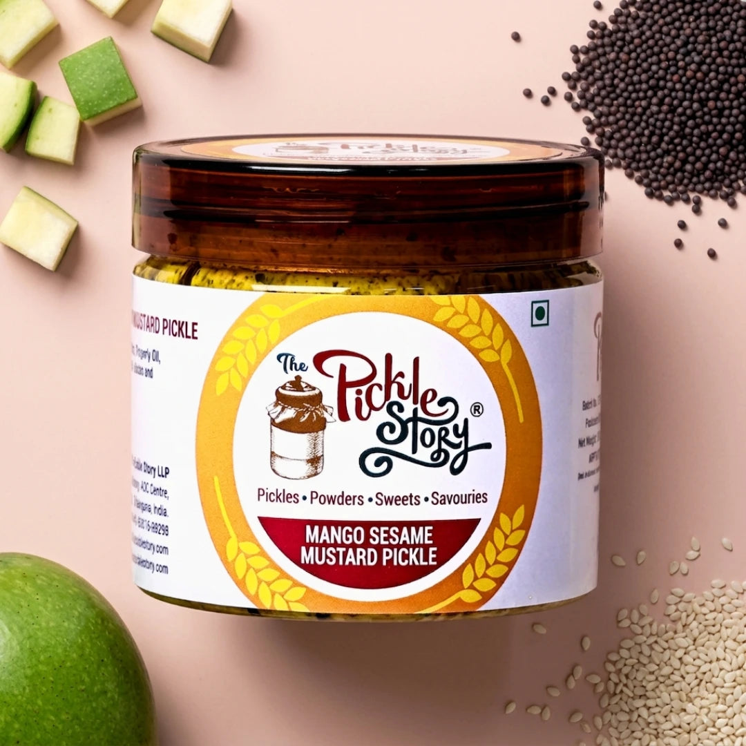 Uppukai mango pickle in a 200 g jar