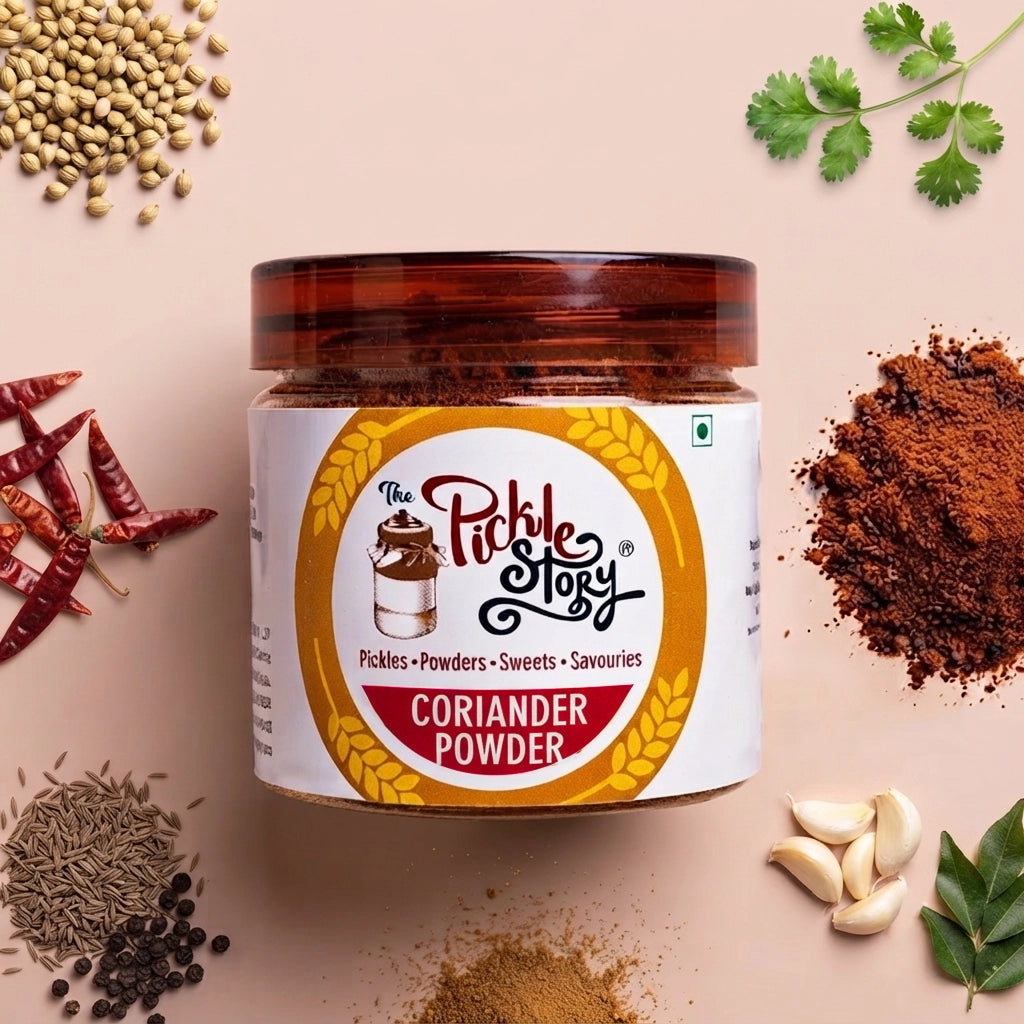 Coriander karam podi in a 100 g pack