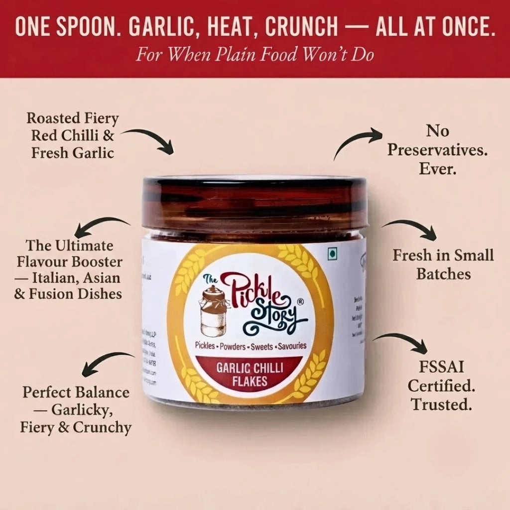 Garlic chilli flakes ingredients and details