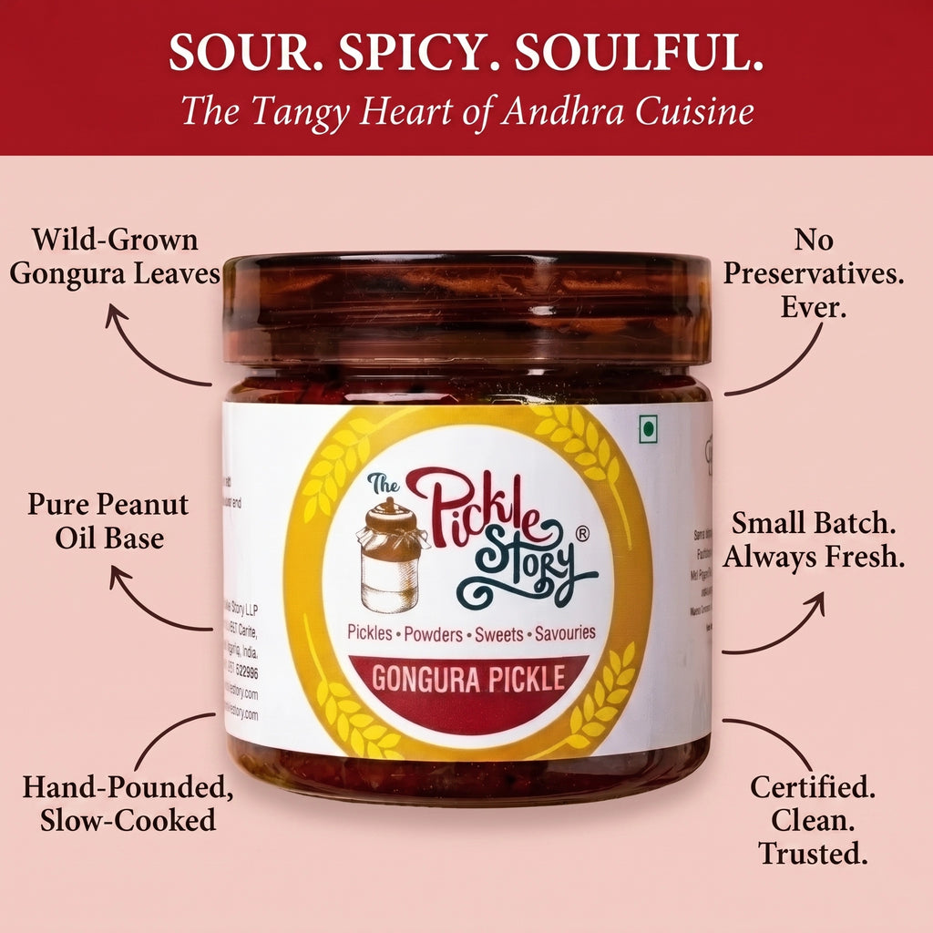 Gongura pickle ingredients and details