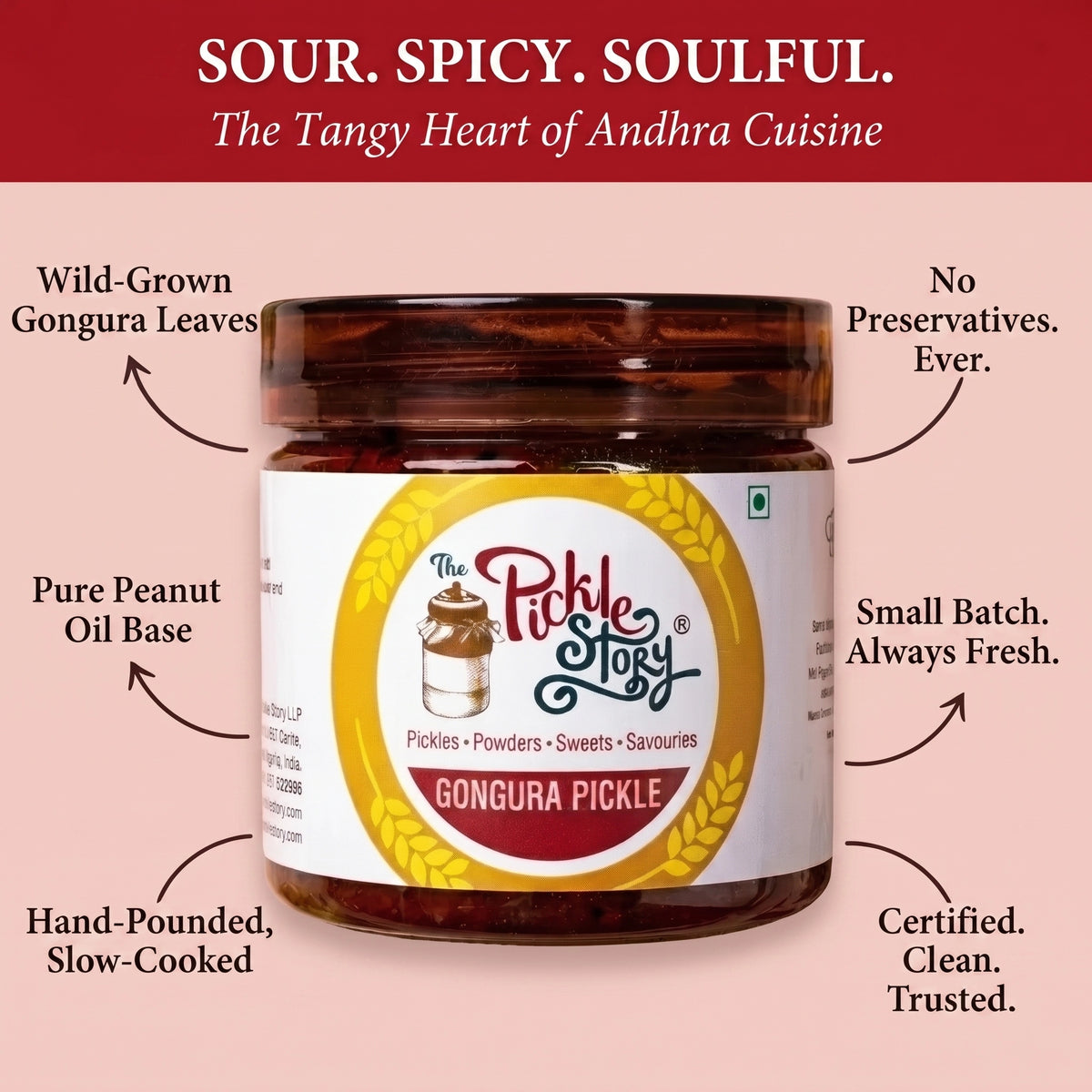 Gongura pickle ingredients and details