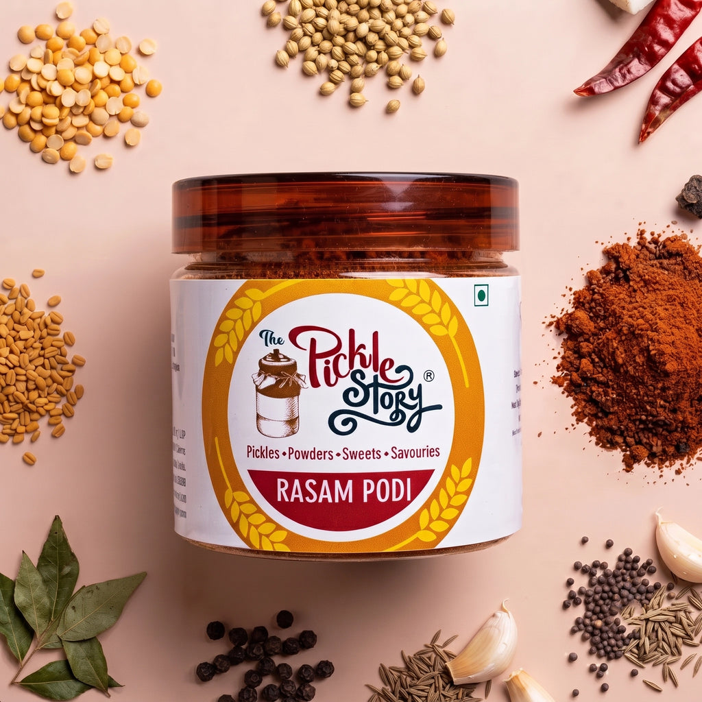 Rasam podi in a 100 g pack