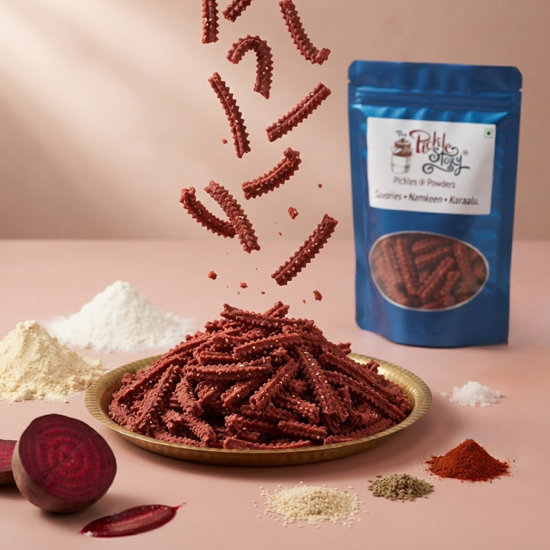 Beetroot Murukku – Beetroot Chakli