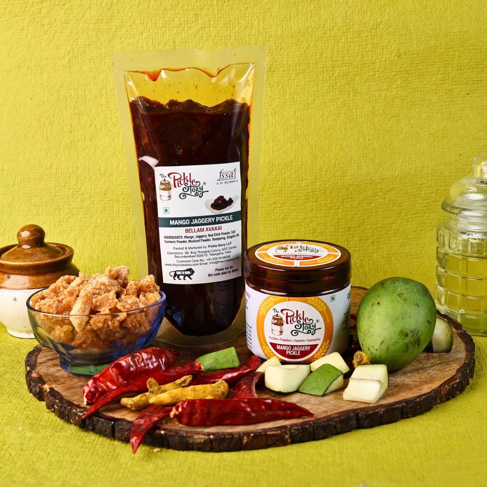Mango, Jaggery & Mustard Pickle – Bellam Avakai