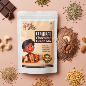 Millet Chocolate Health Mix – High-Protein & Growth Support | No Added Sugar & Preservative-Free - 200 Grams