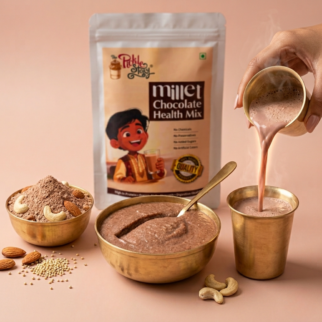 Millet Chocolate Health Mix – High-Protein & Growth Support | No Added Sugar & Preservative-Free