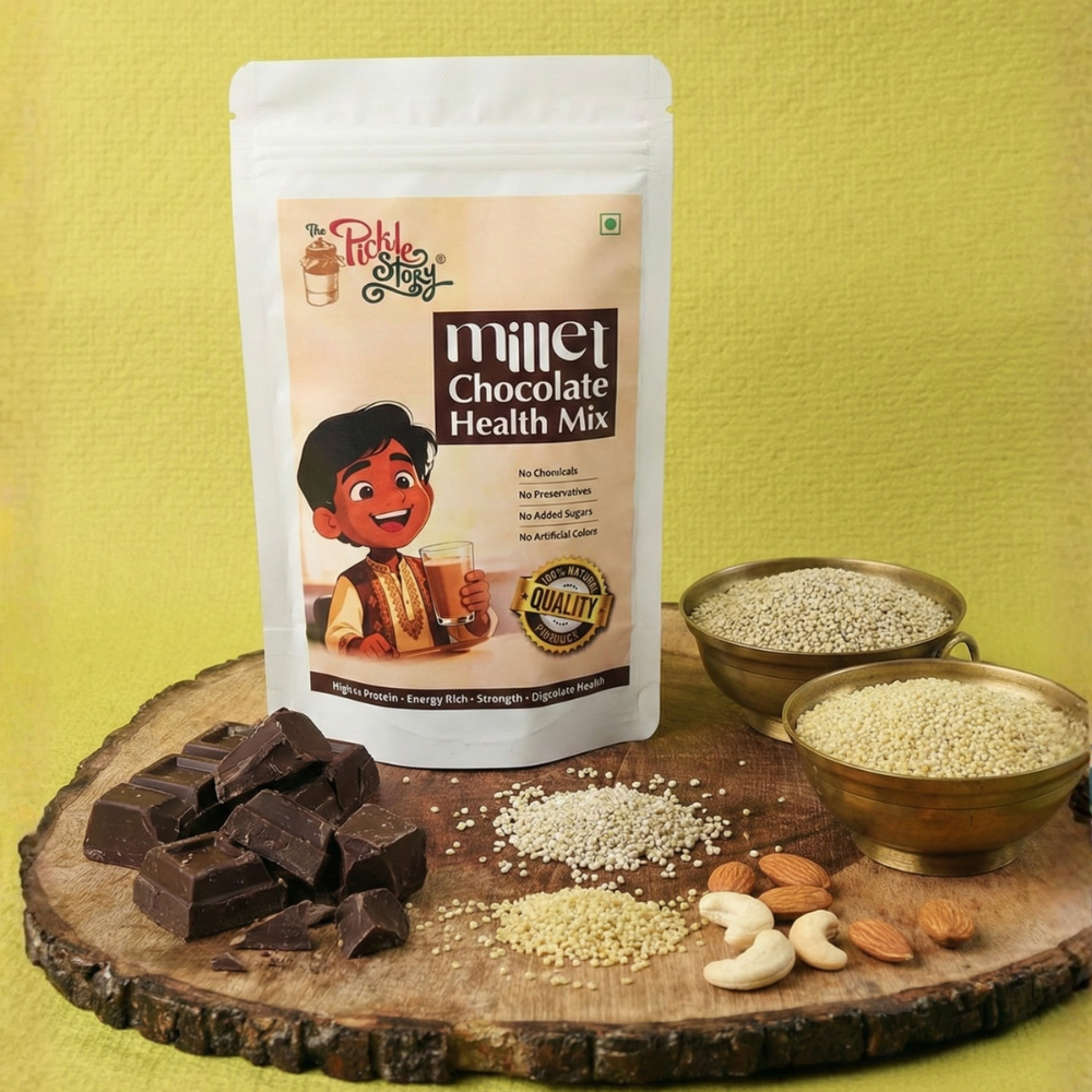 Millet Chocolate Health Mix – High-Protein & Growth Support | No Added Sugar & Preservative-Free