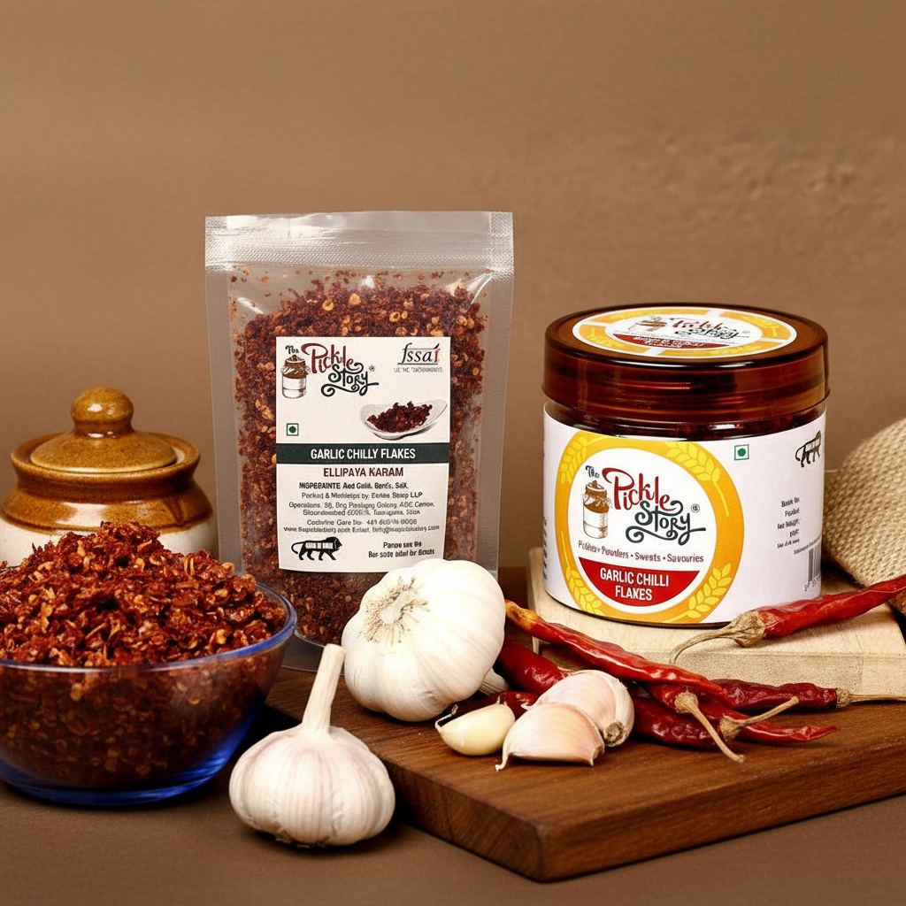 Roasted Garlic Chilli Flakes – Spicy Seasoning & Immunity Support