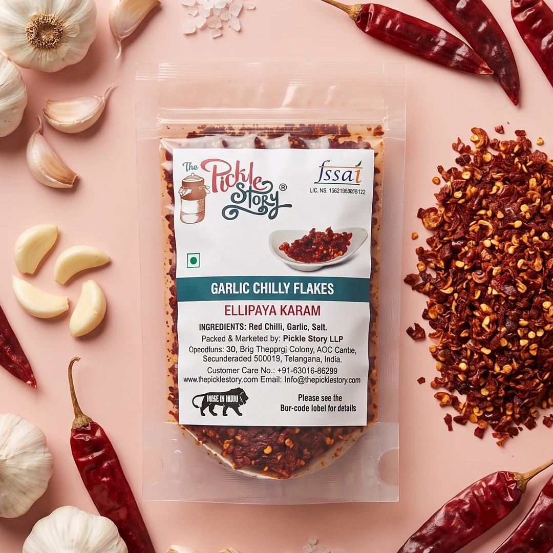 Garlic Chilli Flakes – 50 Grams