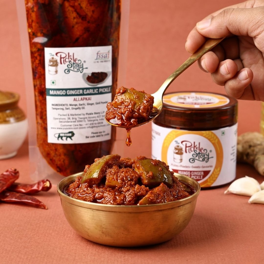 Mango Ginger Garlic Pickle  – Allapkai (Copy)