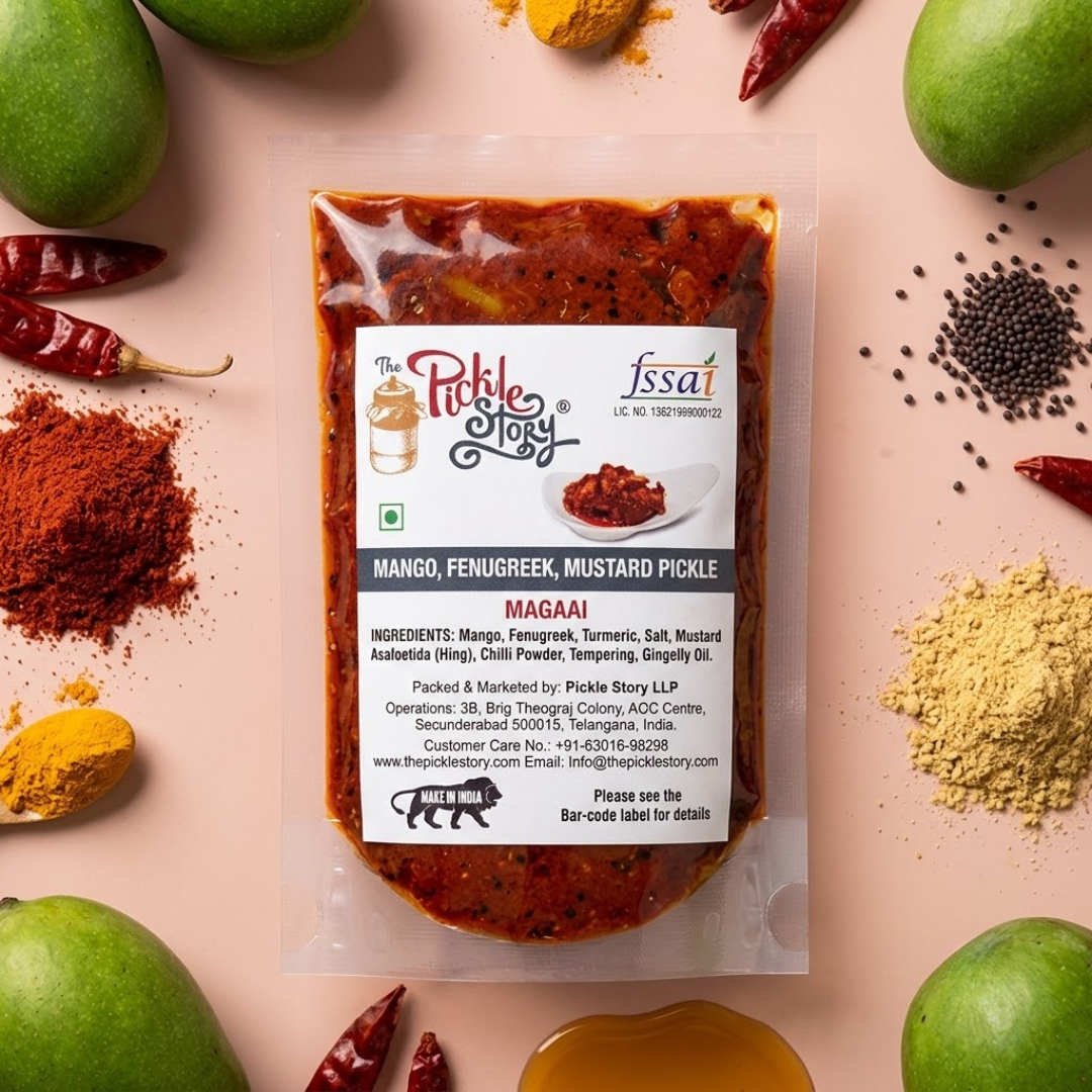 Mango, Fenugreek and Mustard Pickle – Maagai – Taster pack 50 Grams