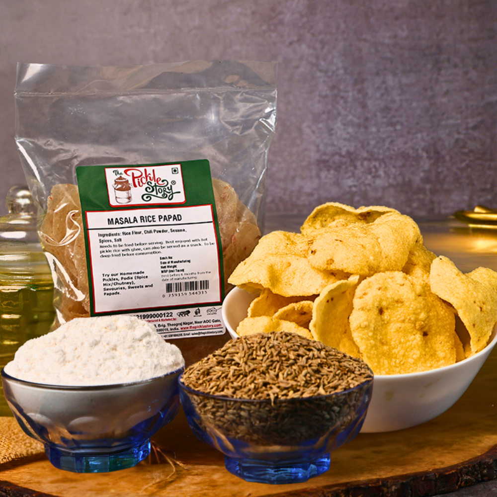 Spiced Rice Papad – Masala Biyyam Appadam
