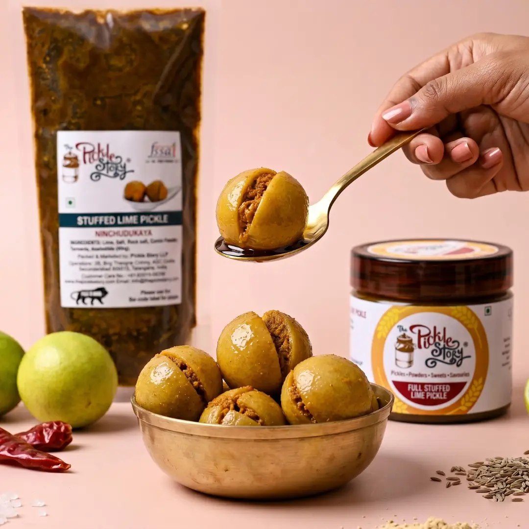 Stuffed Lime Pickle – Ninchudkaya
