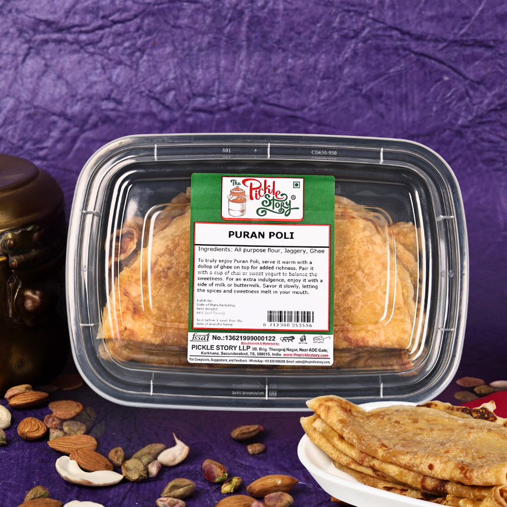 Sweet Lentil Flatbread – Puran Poli / Bobbatlu