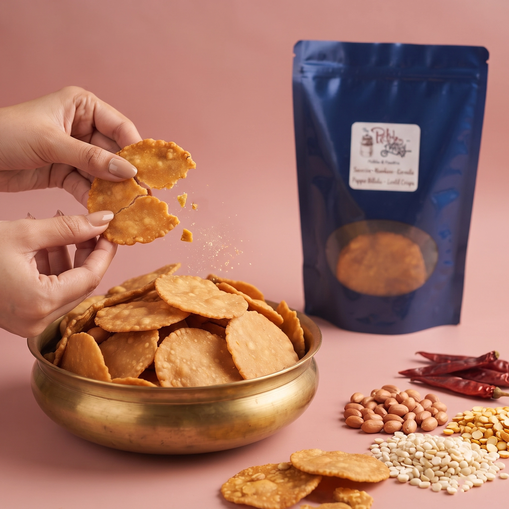 Spiced Rice Crackers – Pappu Billalu (Chekkalu)