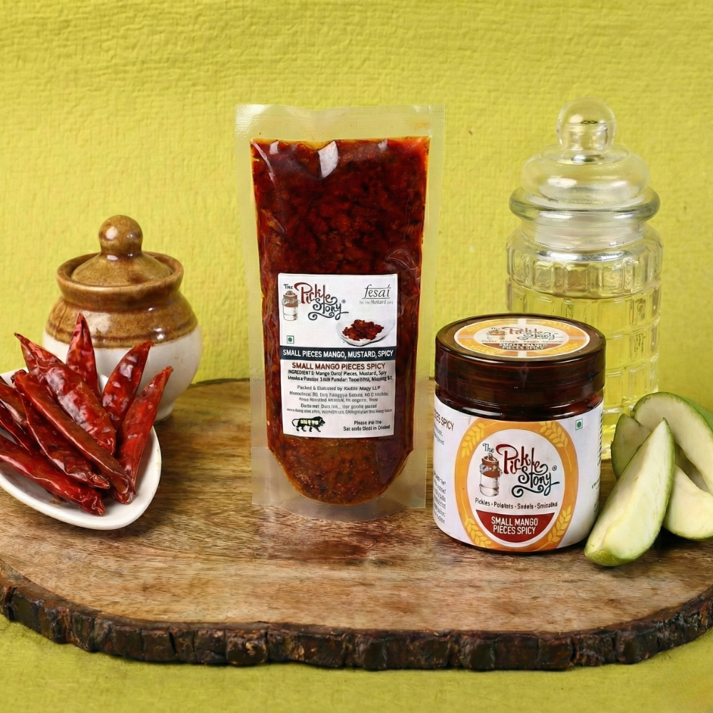 Small pieces Mango, Mustard and Spicy – Chinna Mukkala Thokku