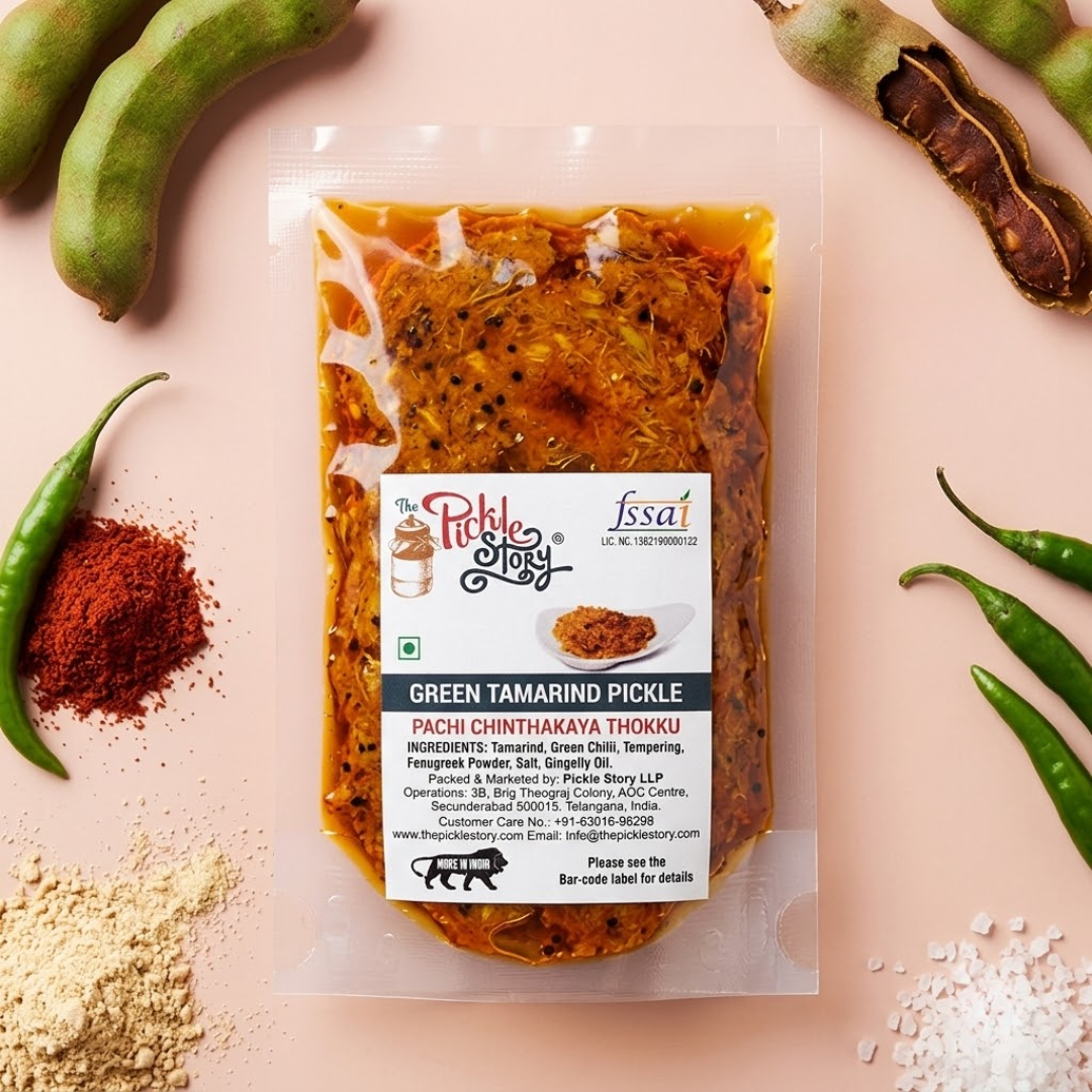 Tamarind Green Chilli Pickle – Taster Pack 50 Grams