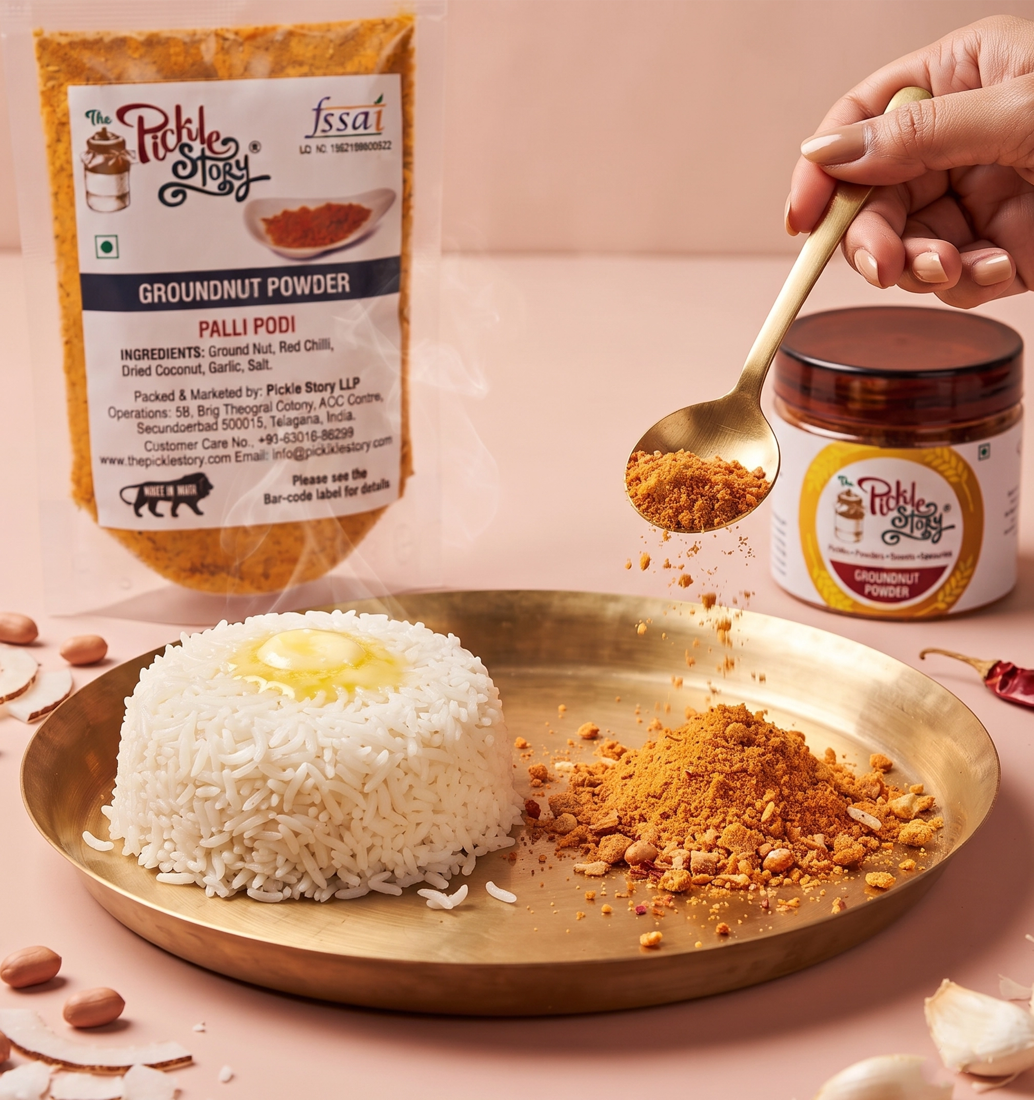 Peanut (Groundnut) Podi – Protein-Rich for Rice & Dosa