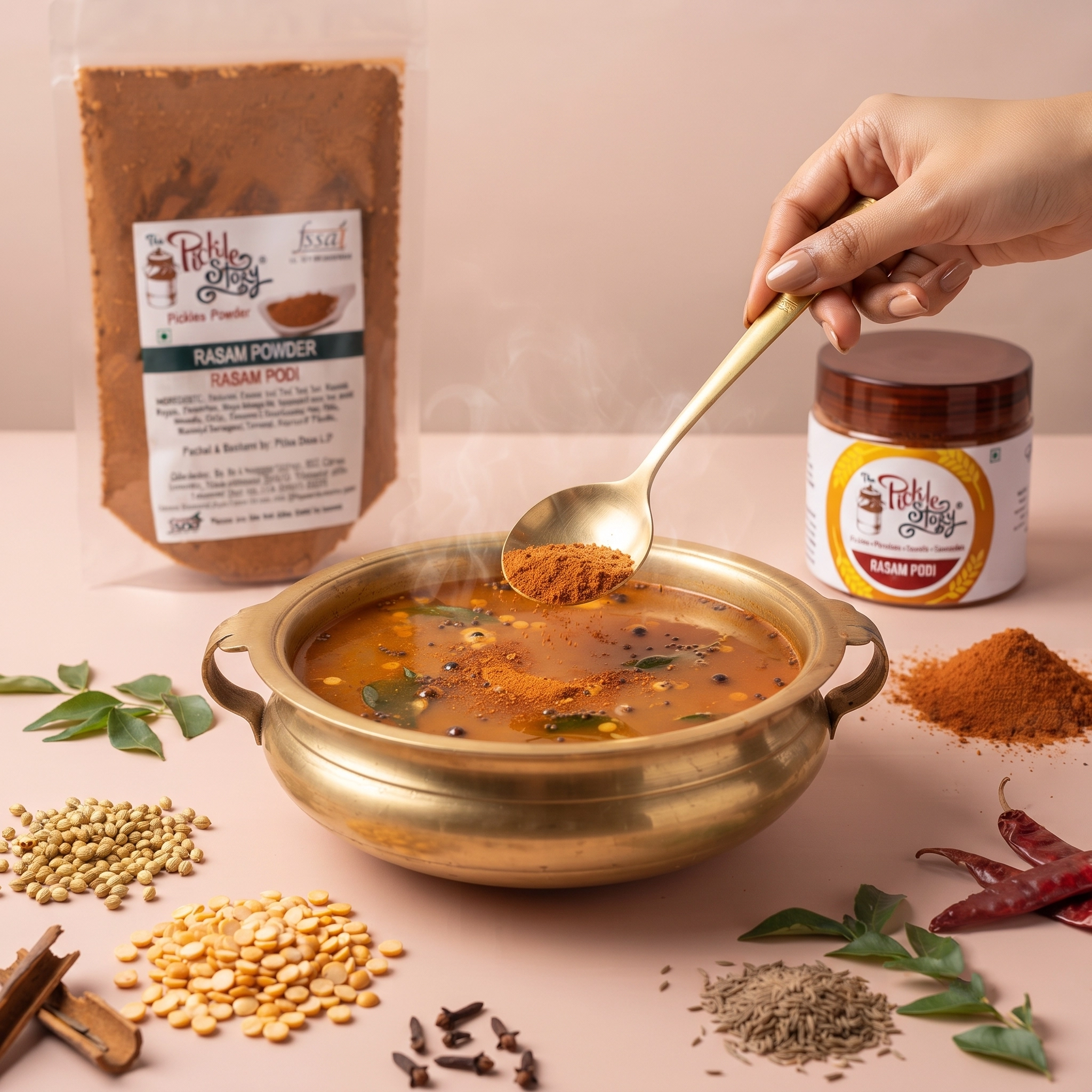 Instant Rasam Podi – Authentic Tangy & Spicy Immunity Soup Mix
