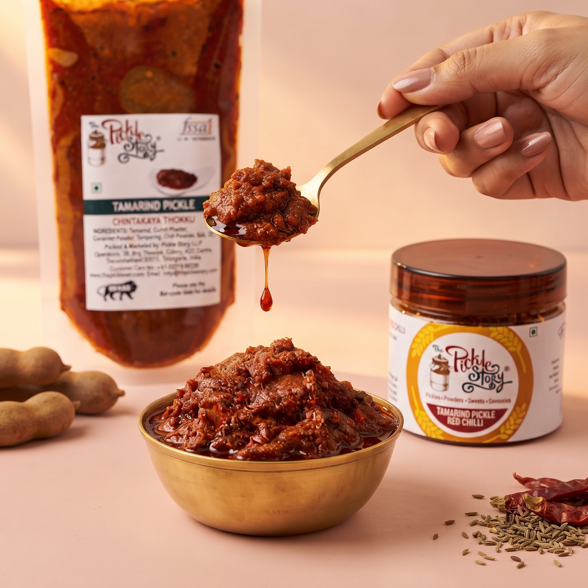 Tamarind Pickle with Red Chilli